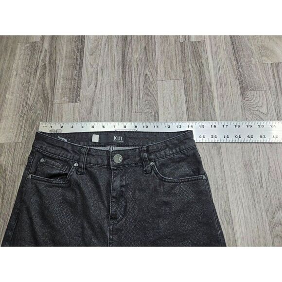 Kut From The Kloth Women Size 4 Mia Ankle Toothpick Skinny High Rise Black Jeans - Picture 5 of 9